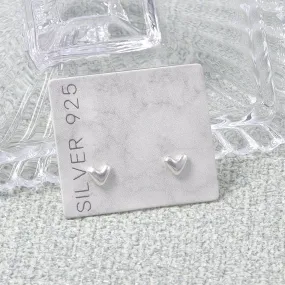 925 Silver Heart Earrings