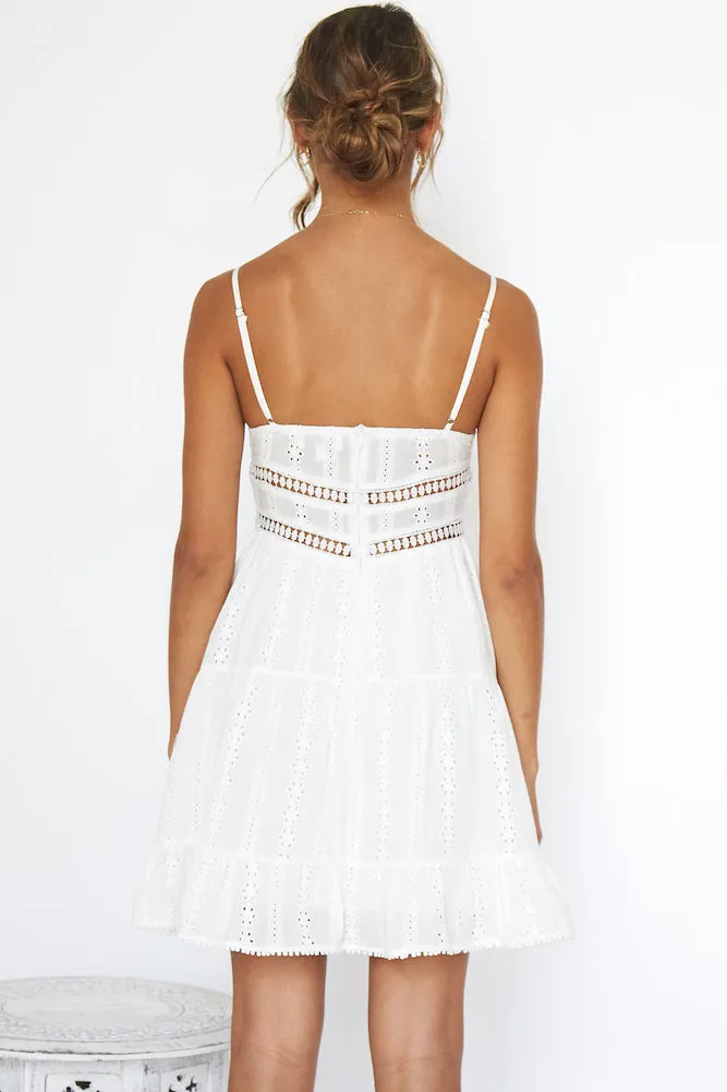 All Eyes On You Dress White