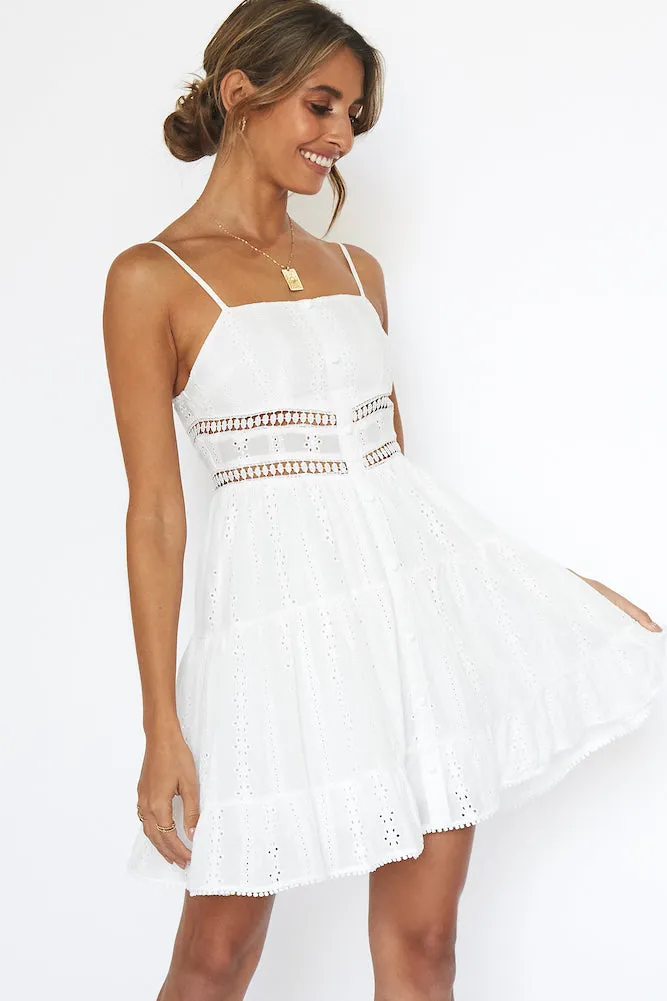 All Eyes On You Dress White