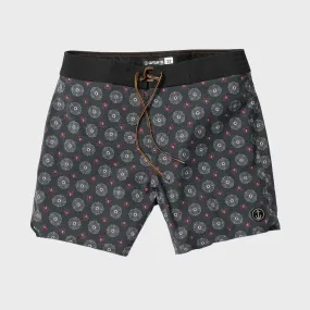 Captain Fin Mens Voyager Paisley Boardshorts- Black