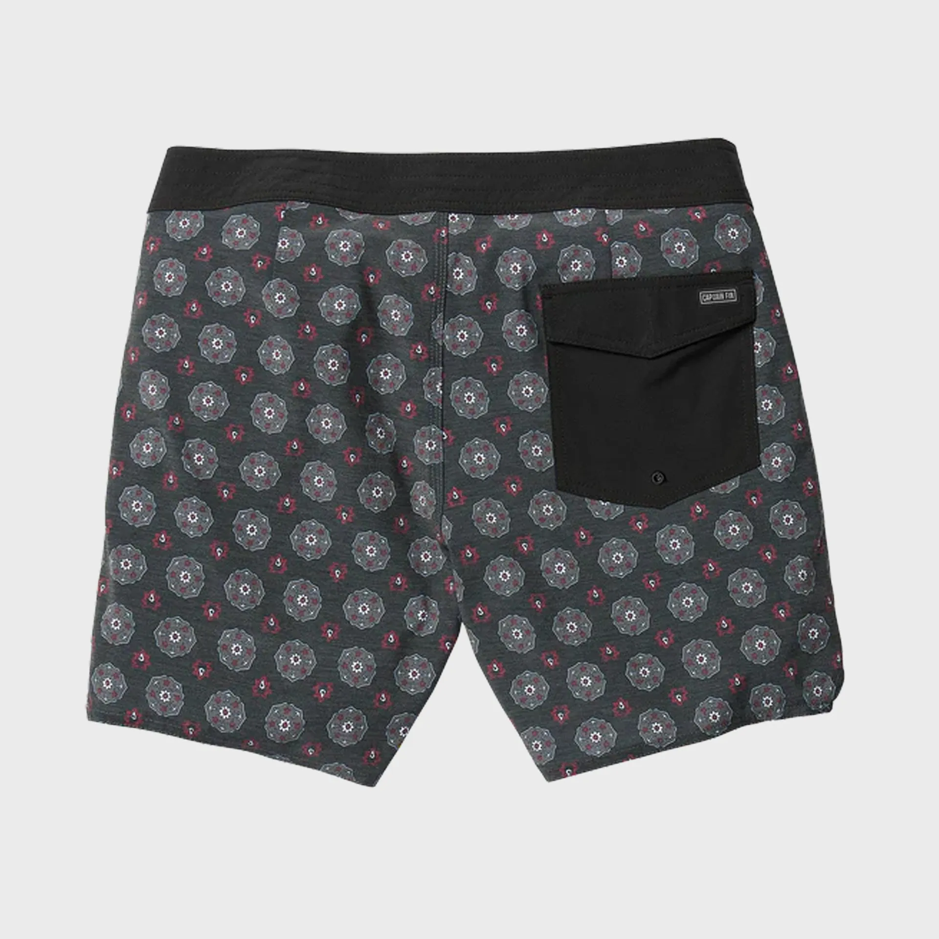 Captain Fin Mens Voyager Paisley Boardshorts- Black