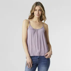 Elsie Adjustable Gathered Cami - Dusty Plum