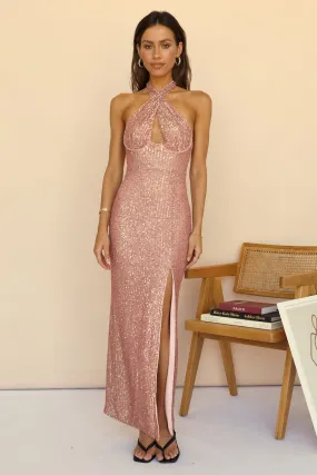 Going Up Maxi Dress Pink