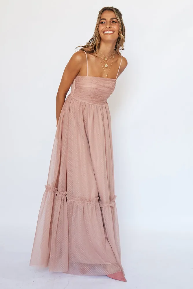 Love Me Do Maxi Dress Blush