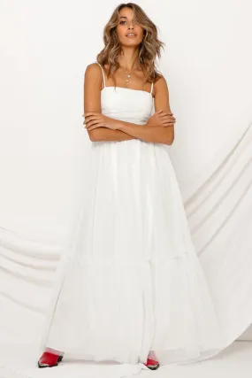 Love Me Do Maxi Dress White