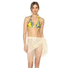 Mesh Fringe Sarong Scarf