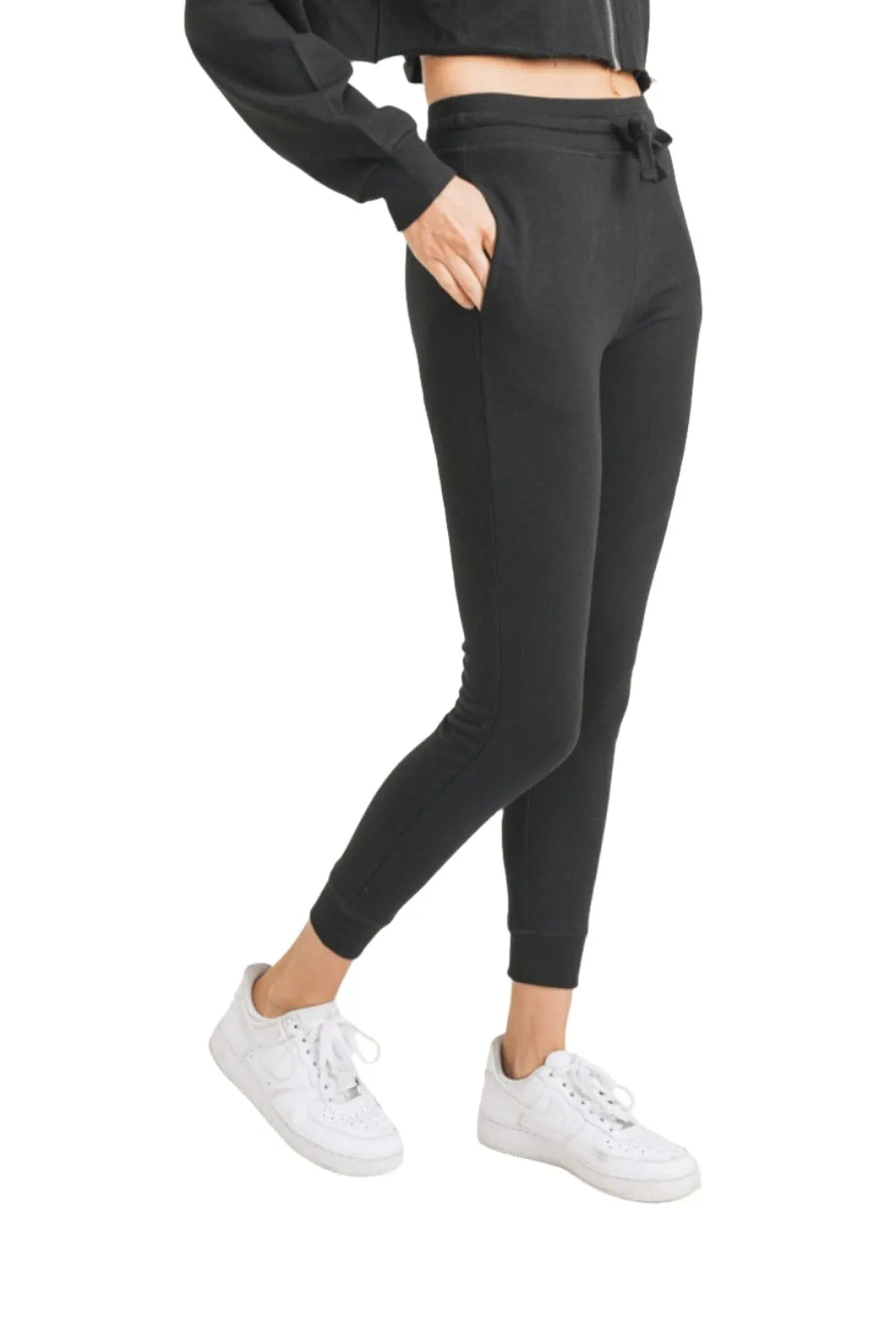 Mono B Skinny French Terry Cuffed Jogger 10351