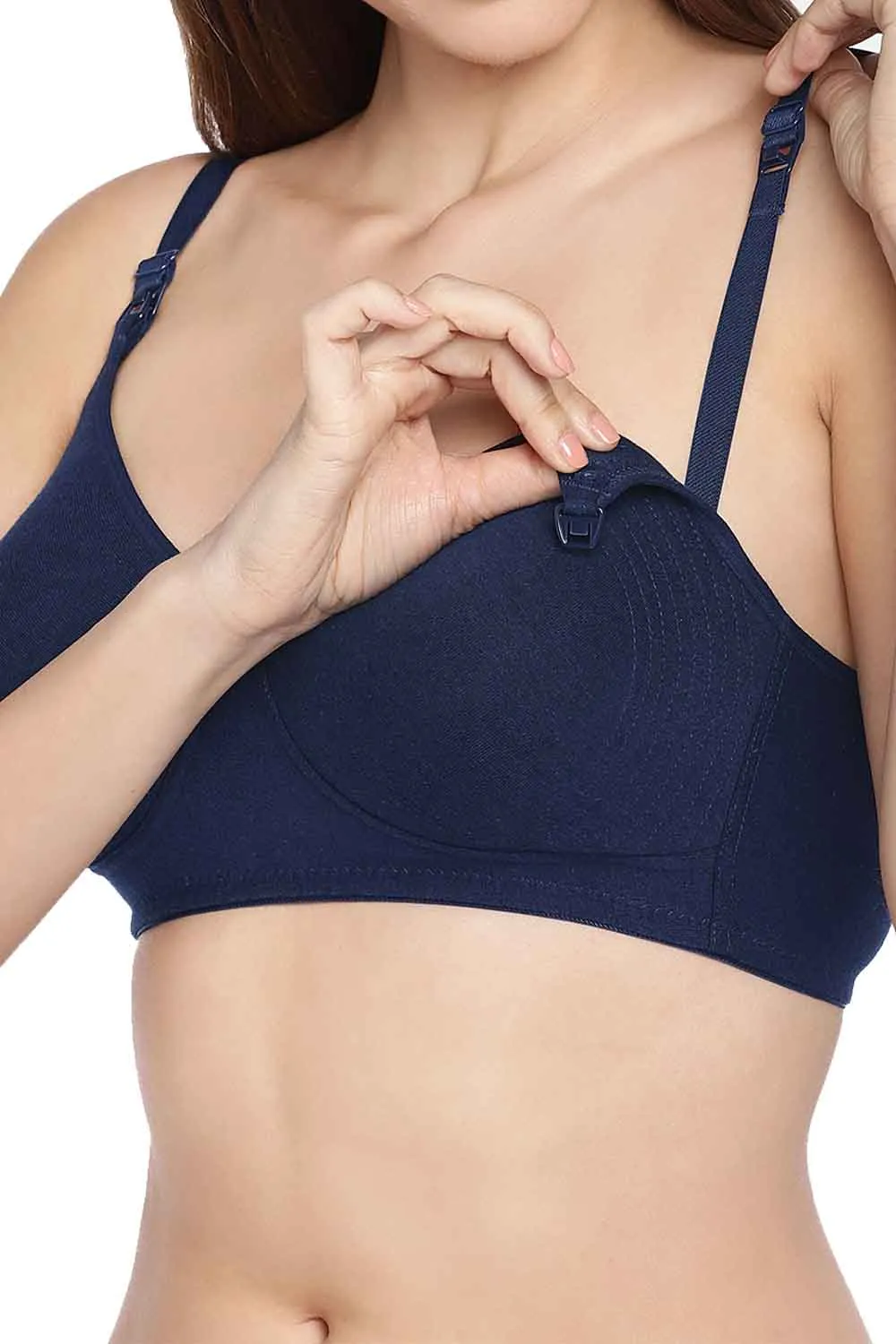 Organic Cotton Antimicrobial Soft Feeding bra-IMB005E