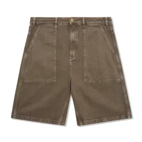 Patch Pocket Denim Shorts, Sandalwood