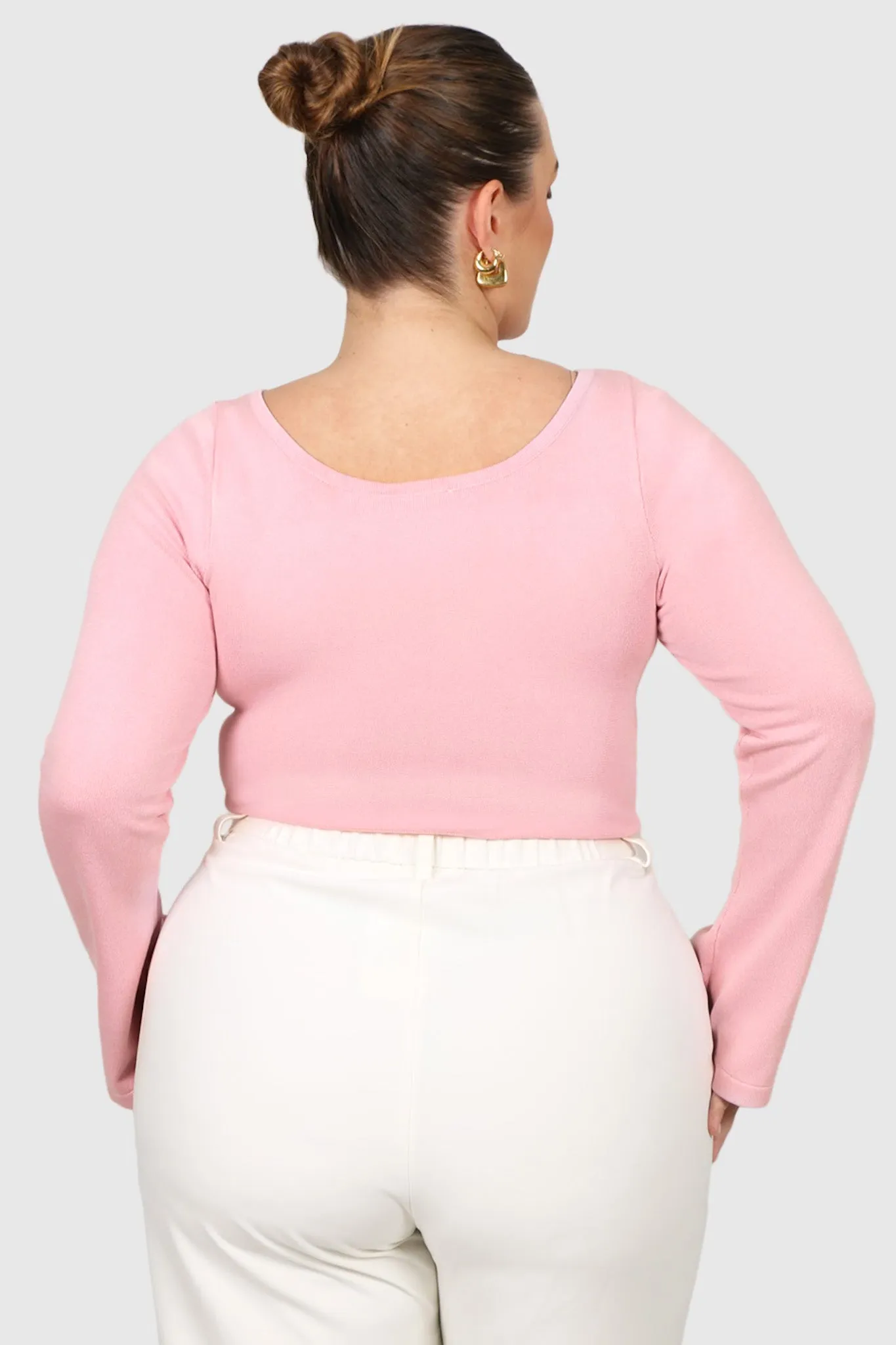 RAE KNIT TOP PINK