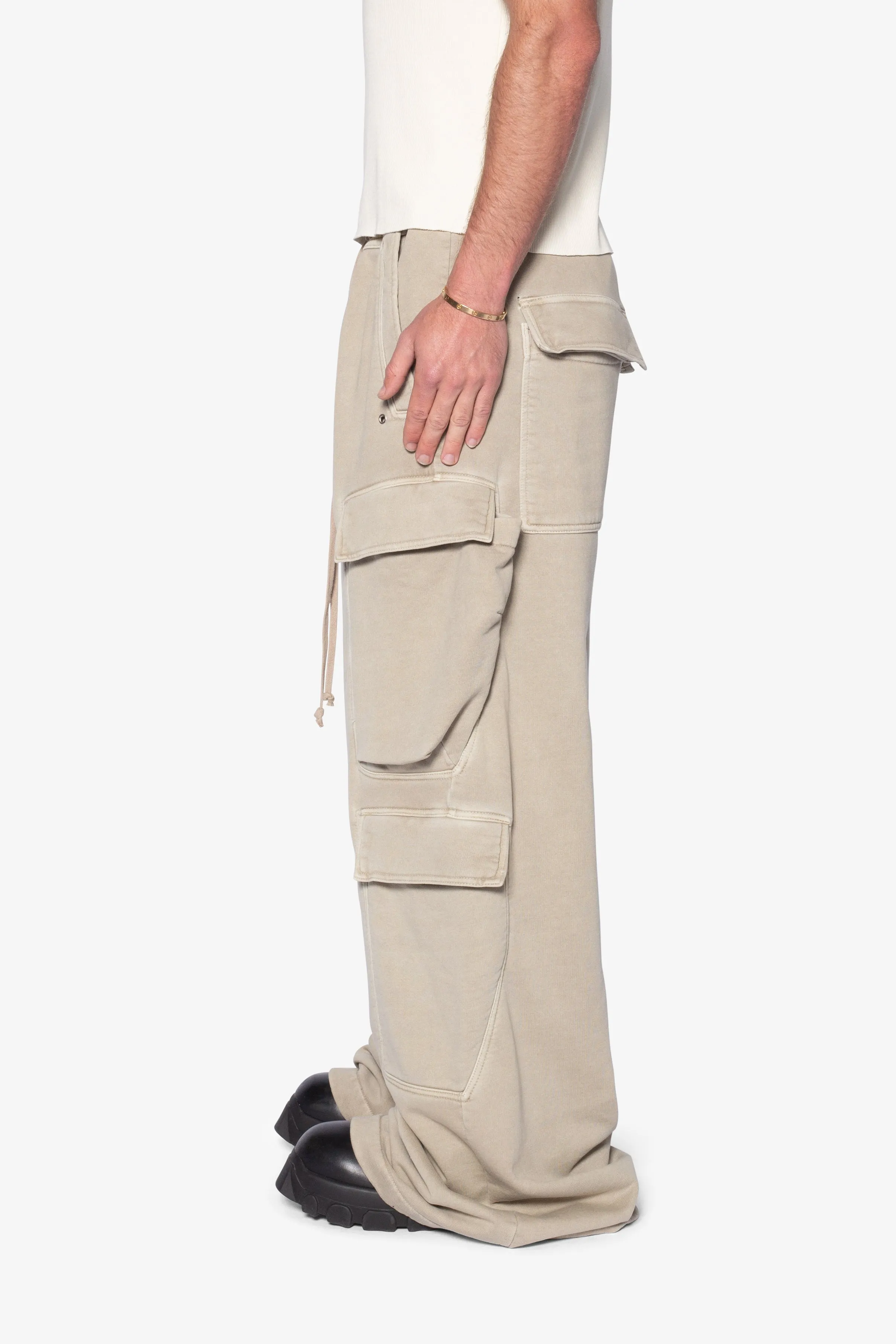 Rave Double Cargo Sweatpants - Washed Earth