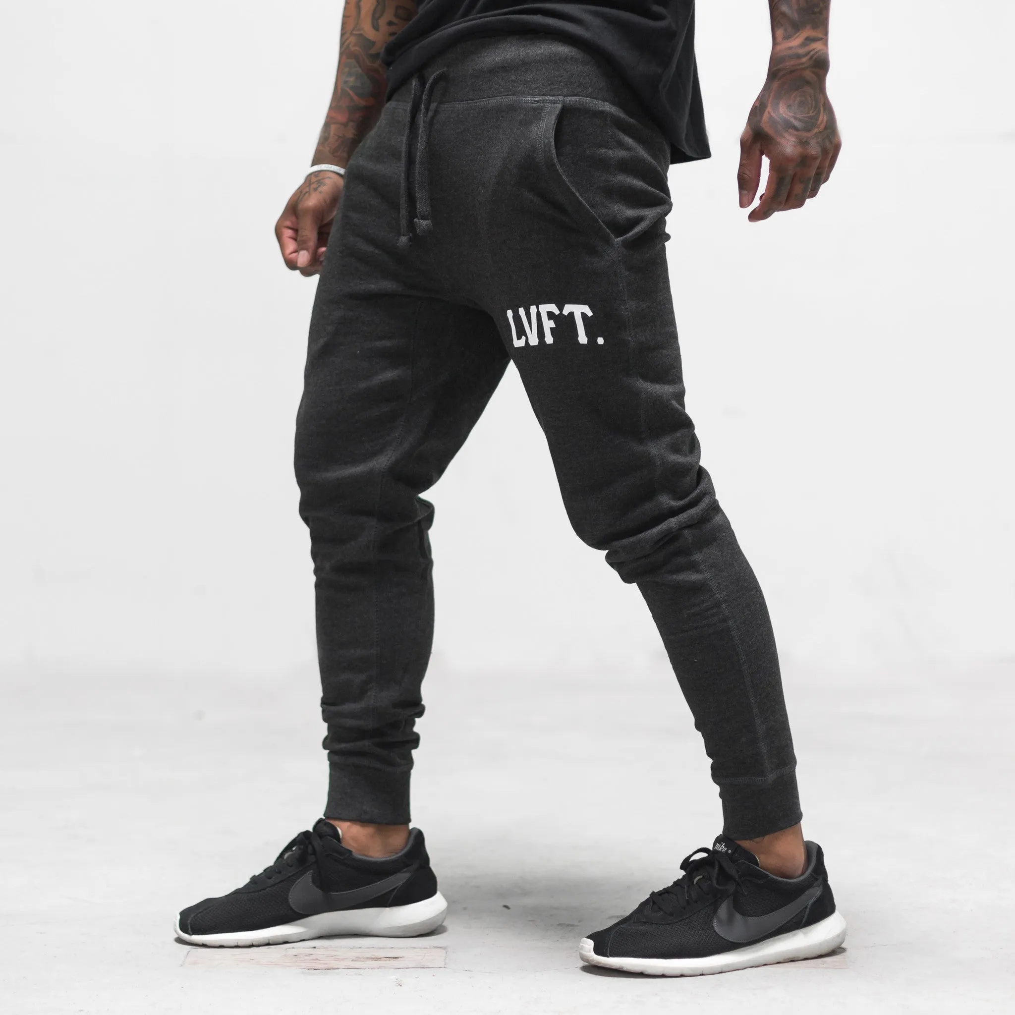 Varsity Jogger Sweat Pants - Charcoal