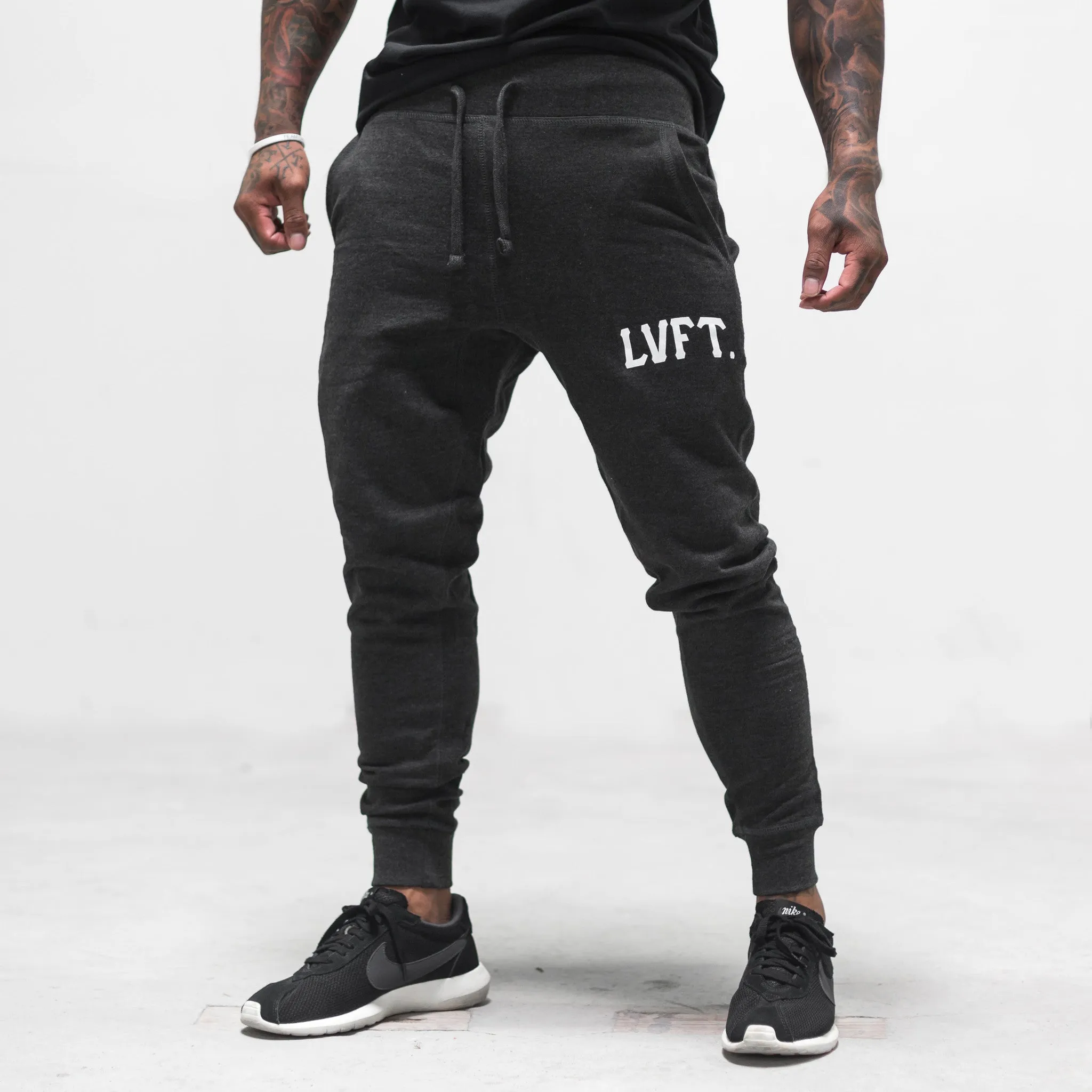 Varsity Jogger Sweat Pants - Charcoal